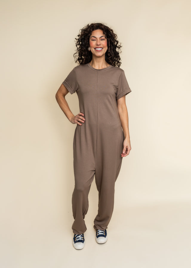 Stella - Back Zipper Jumpsuit