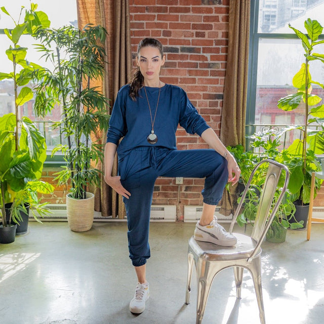 Joana - Long-sleeve top and Jogger (Two-piece set)